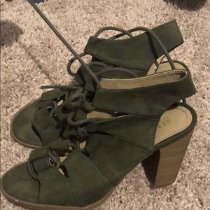 Green Block heel